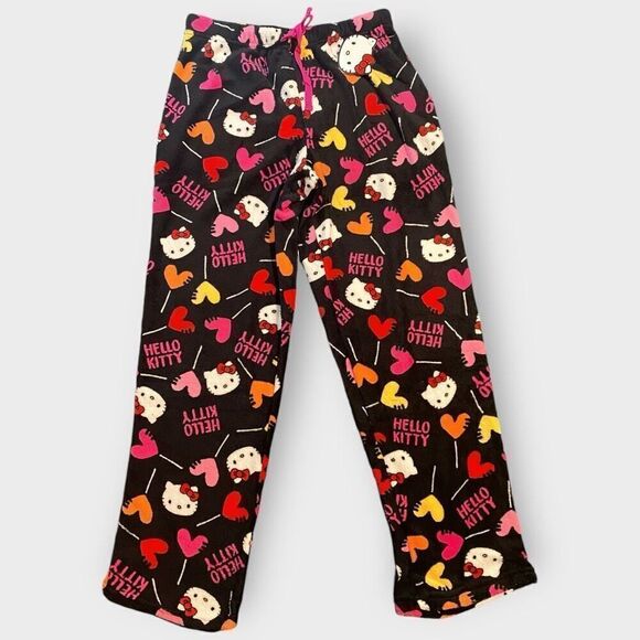 Hello Kitty “Heart Suckers” Fuzzy Soft Touch Pajama Pants Womens size X-Large - Picture 3 of 11